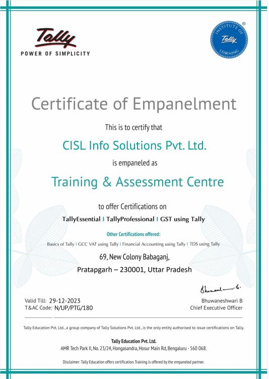Tally India Pvt. Ltd.